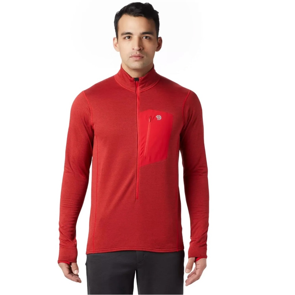 Mountain Hardwear Pullover Jacket Type 2 Fun 3/4-Zip Size XXL, Racer (Red) NWT